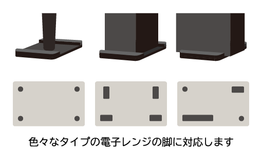多種多様な脚型に対応