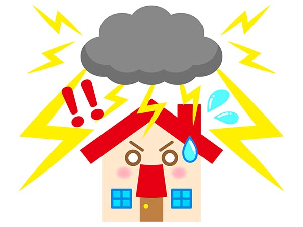 雷で家電は壊れる？