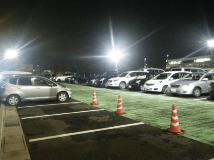 駐車場 駐車場 LED照明 設置写真