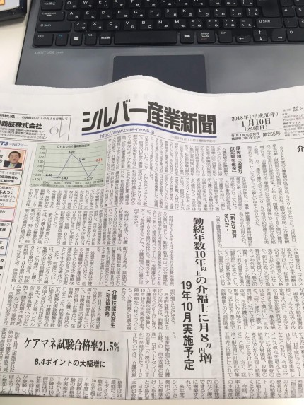 シルバー産業新聞 シルバー産業新聞紙面