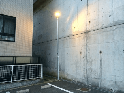 LED照明 設置写真 駐車場 LED照明 設置写真